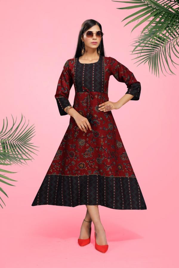 Mamta Rayon Designer Flair Kurti 